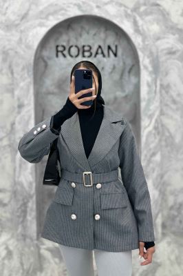 کت دیپلمات آستردار دکمه طلایی