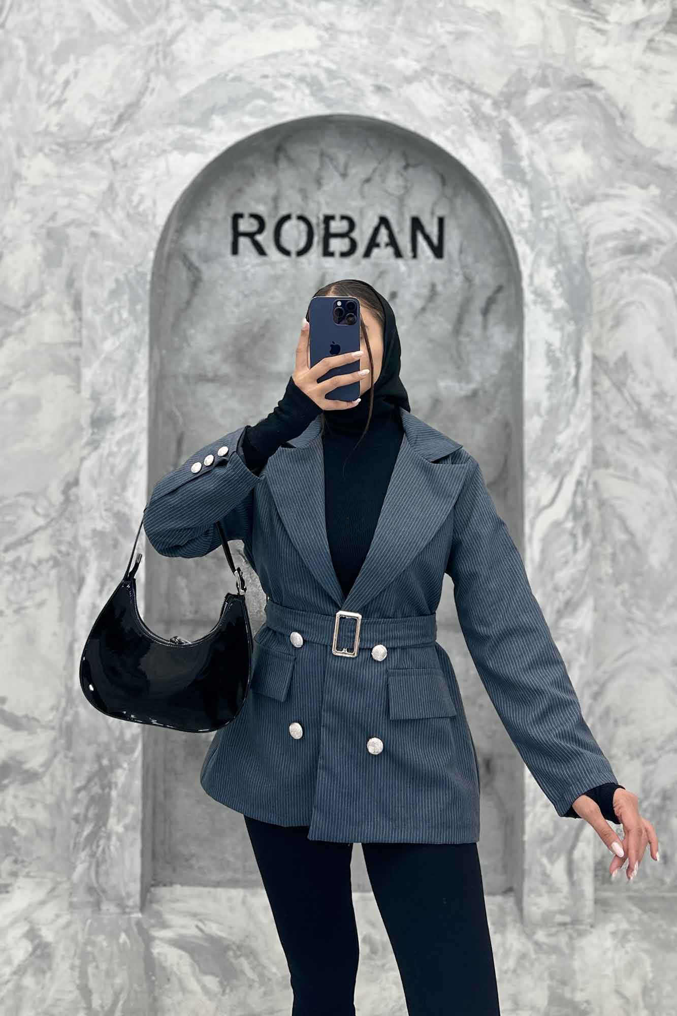 کت دیپلمات آستردار دکمه طلایی