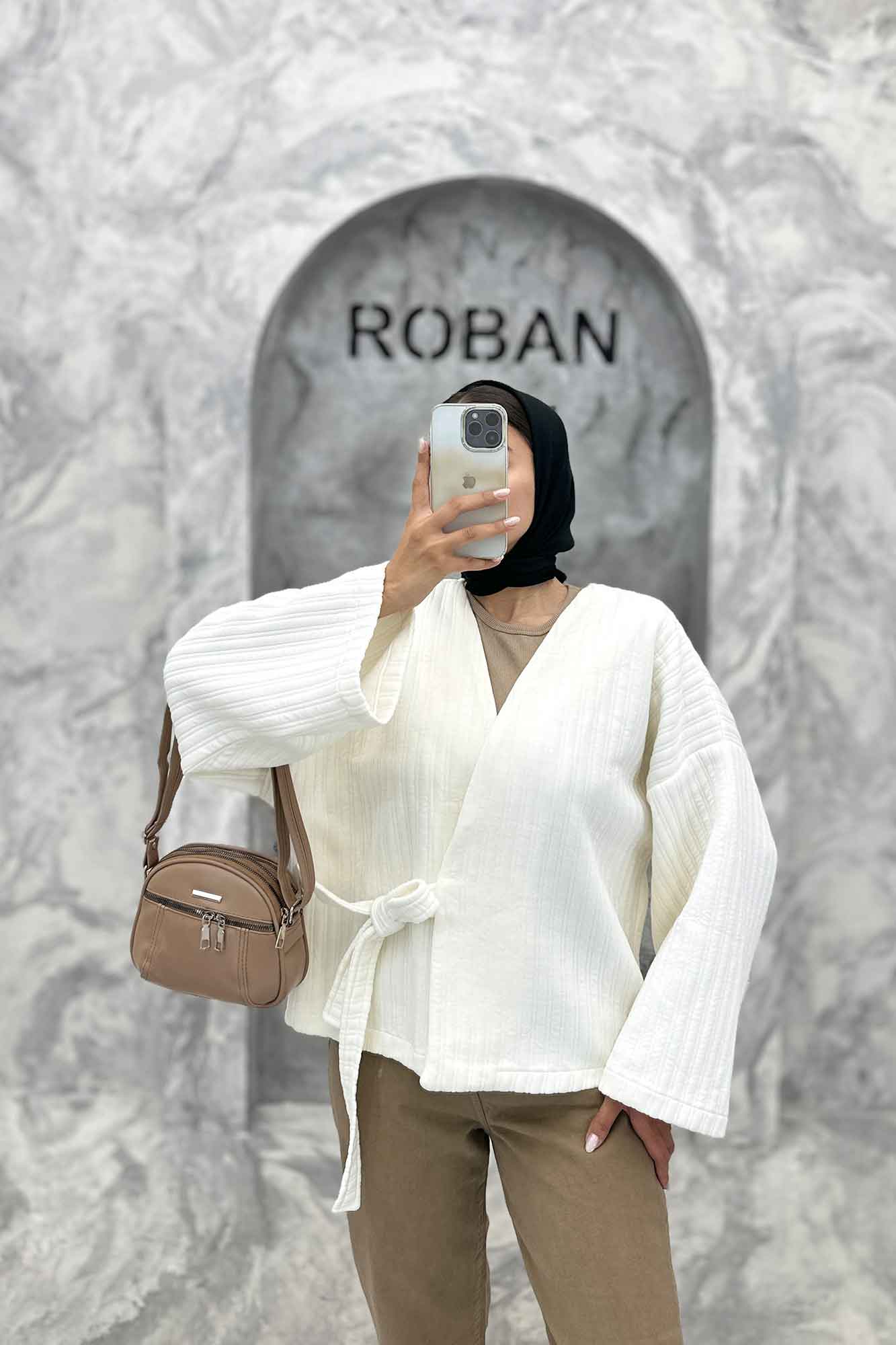 کت فیتیله بنددار کویین