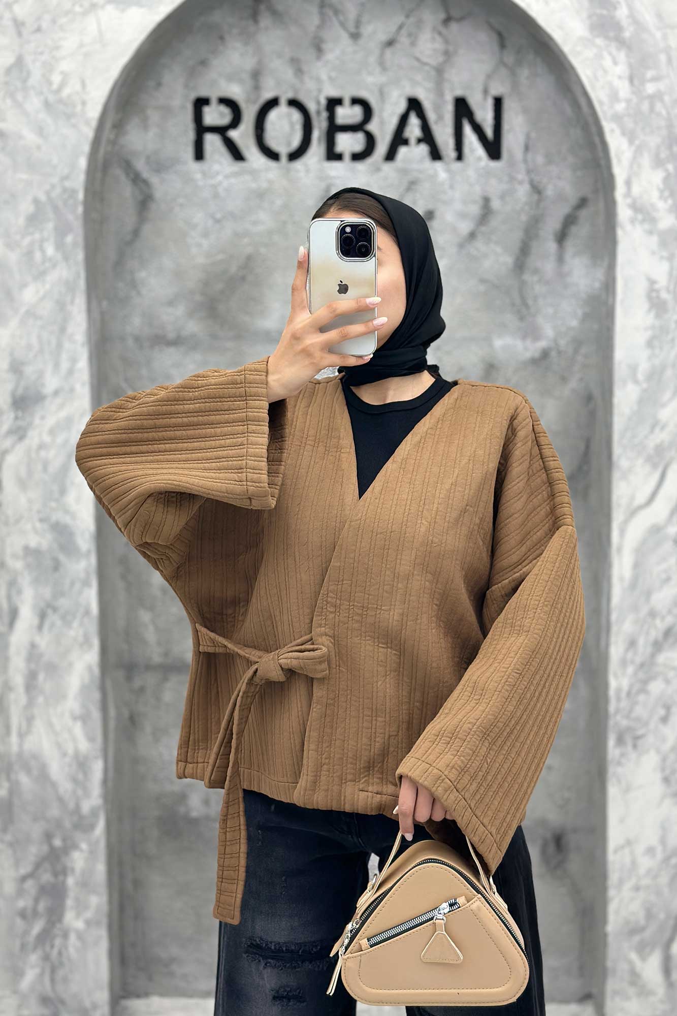 کت فیتیله بنددار کویین