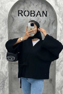 کت فیتیله بنددار کویین