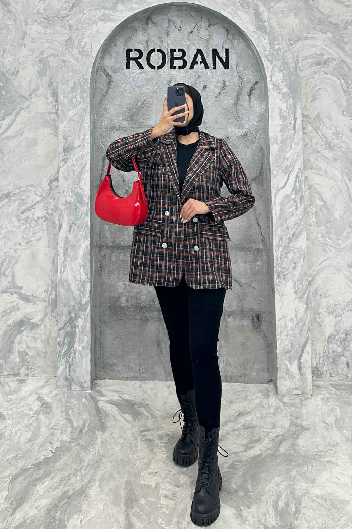 کت دو جیب نما بافت شنل طرح ریما