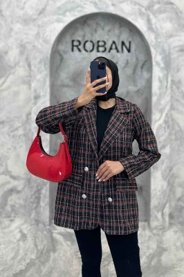 کت دو جیب نما بافت شنل طرح ریما