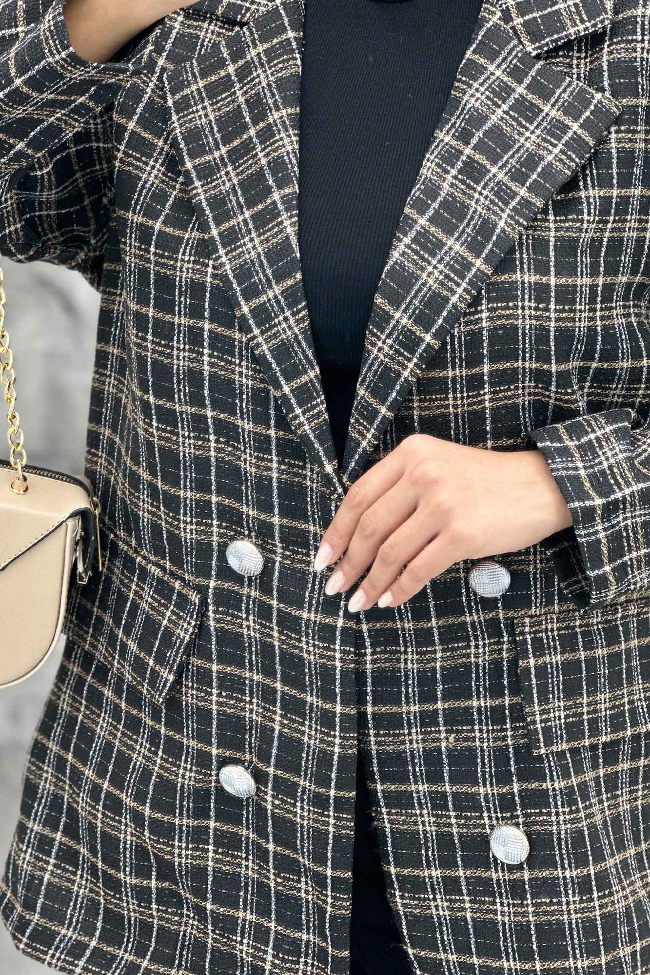 کت دو جیب نما بافت شنل طرح ریما