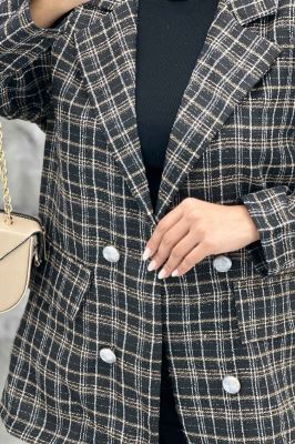 کت دو جیب نما بافت شنل طرح ریما