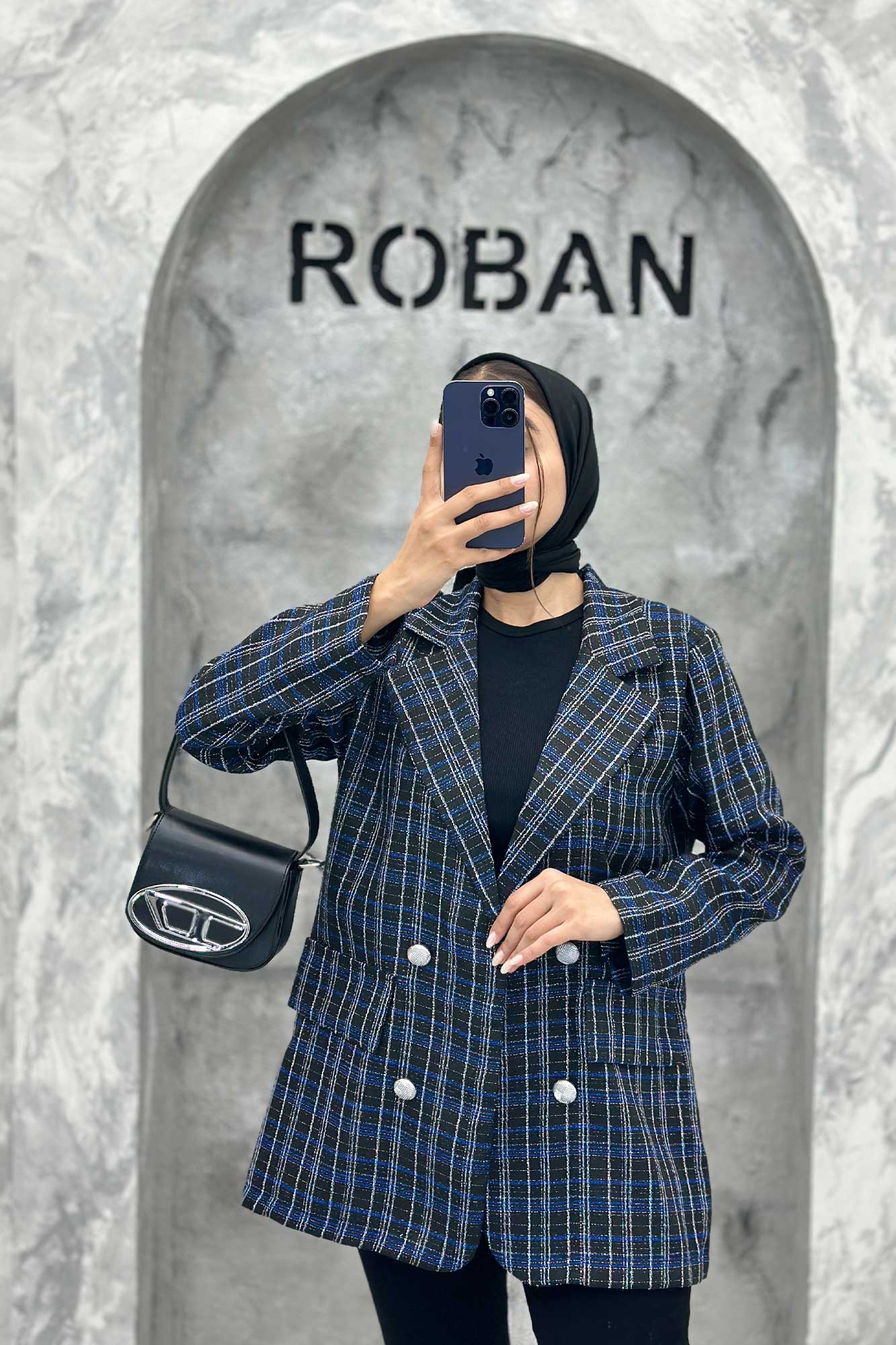 کت دو جیب نما بافت شنل طرح ریما