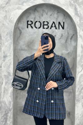 کت دو جیب نما بافت شنل طرح ریما