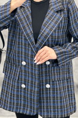 کت دو جیب نما بافت شنل طرح ریما