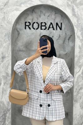 کت دو جیب نما بافت شنل طرح ریما