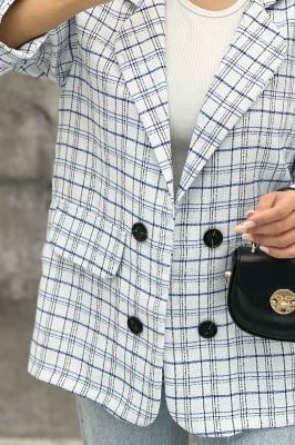 کت دو جیب نما بافت شنل طرح ریما