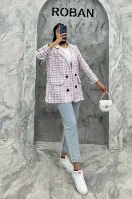 کت دو جیب نما بافت شنل طرح ریما