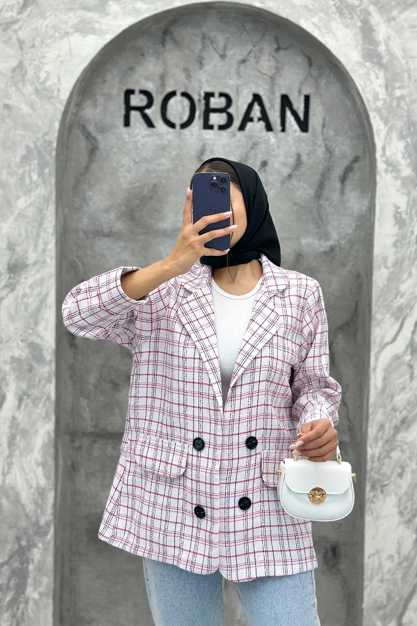 کت دو جیب نما بافت شنل طرح ریما