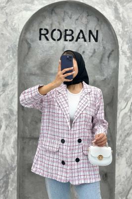 کت دو جیب نما بافت شنل طرح ریما