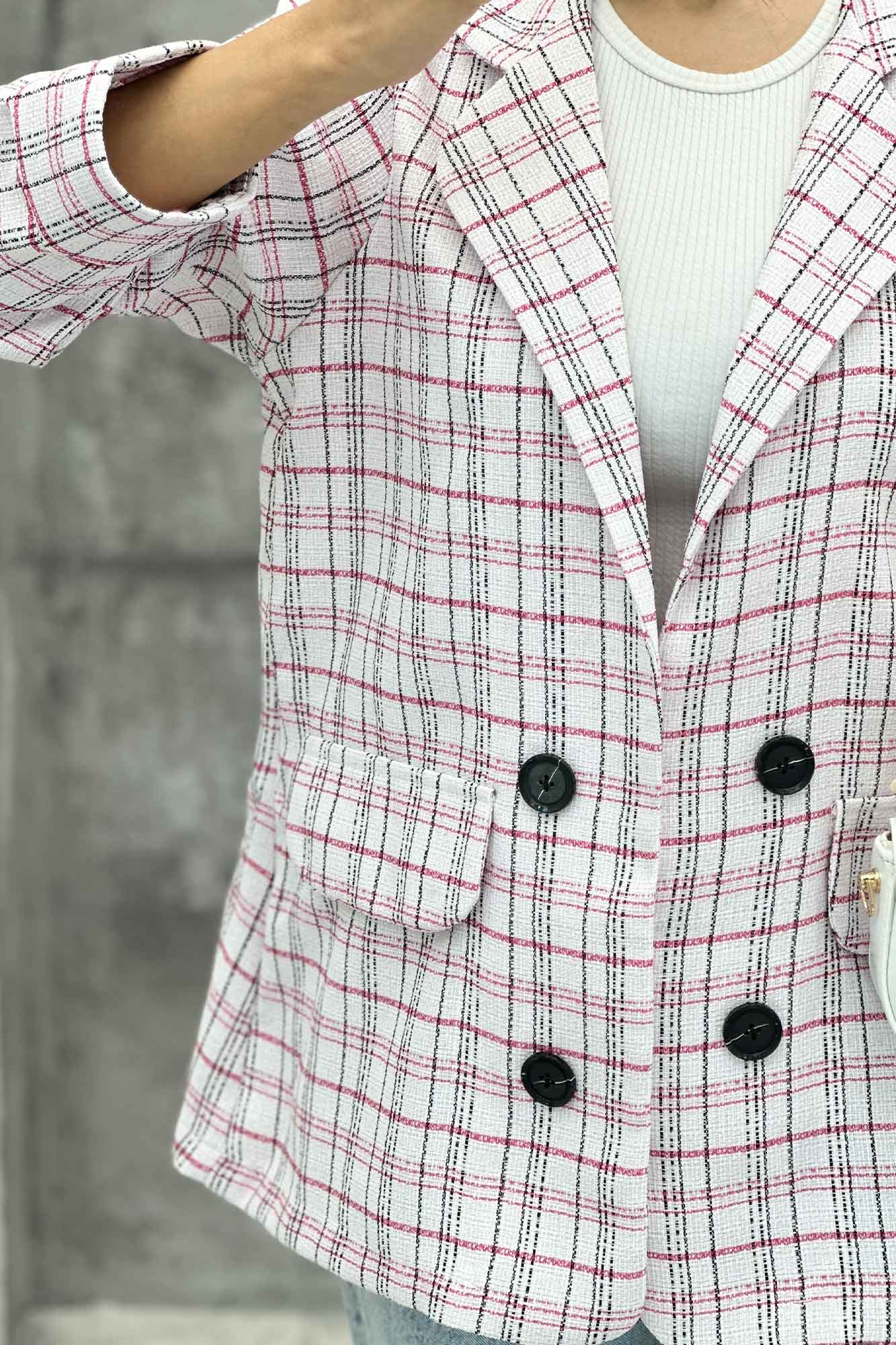 کت دو جیب نما بافت شنل طرح ریما