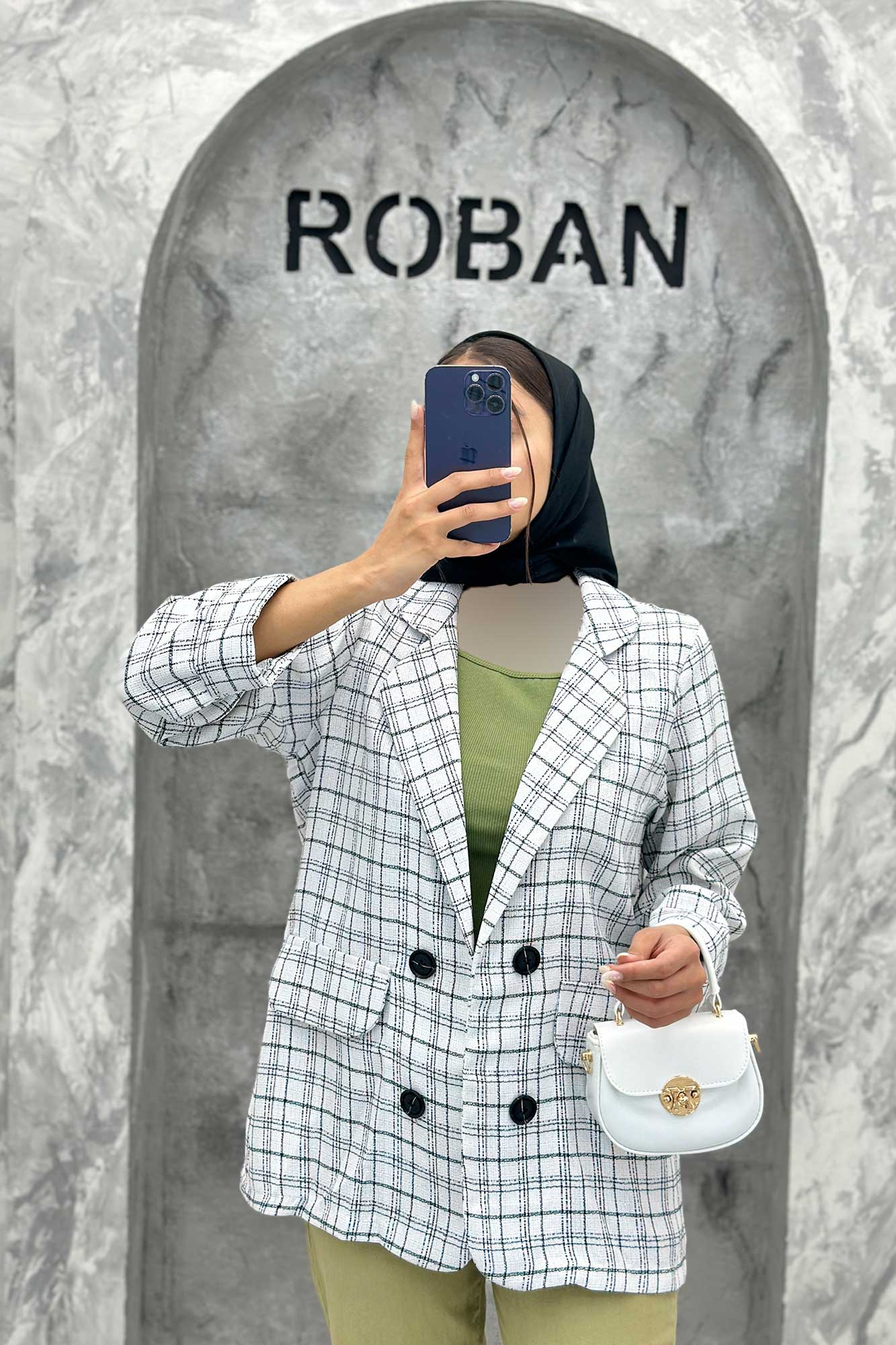 کت دو جیب نما بافت شنل طرح ریما