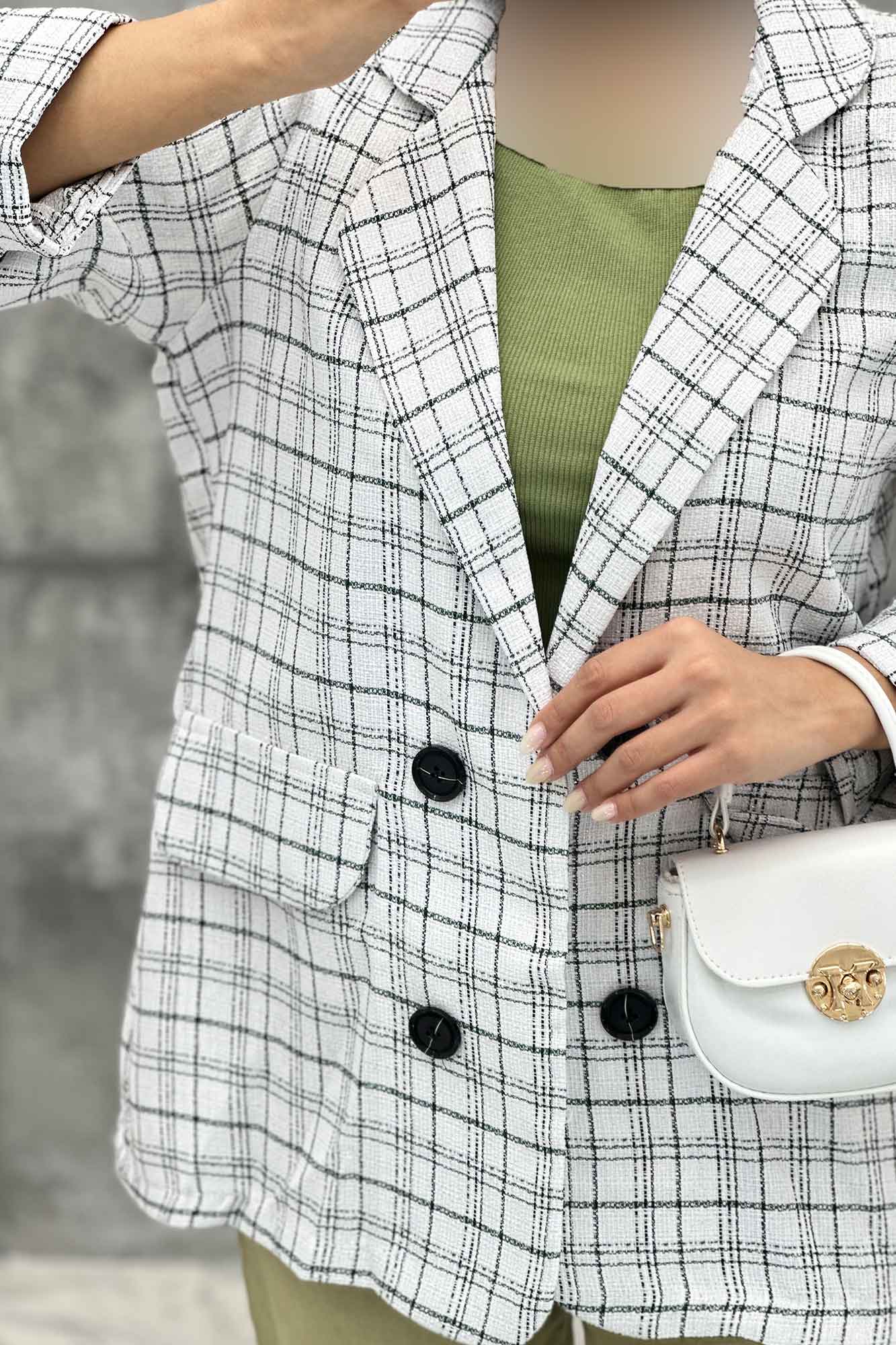 کت دو جیب نما بافت شنل طرح ریما