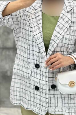 کت دو جیب نما بافت شنل طرح ریما