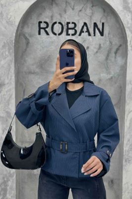 کت دیپلمات آستر دار کمربندی