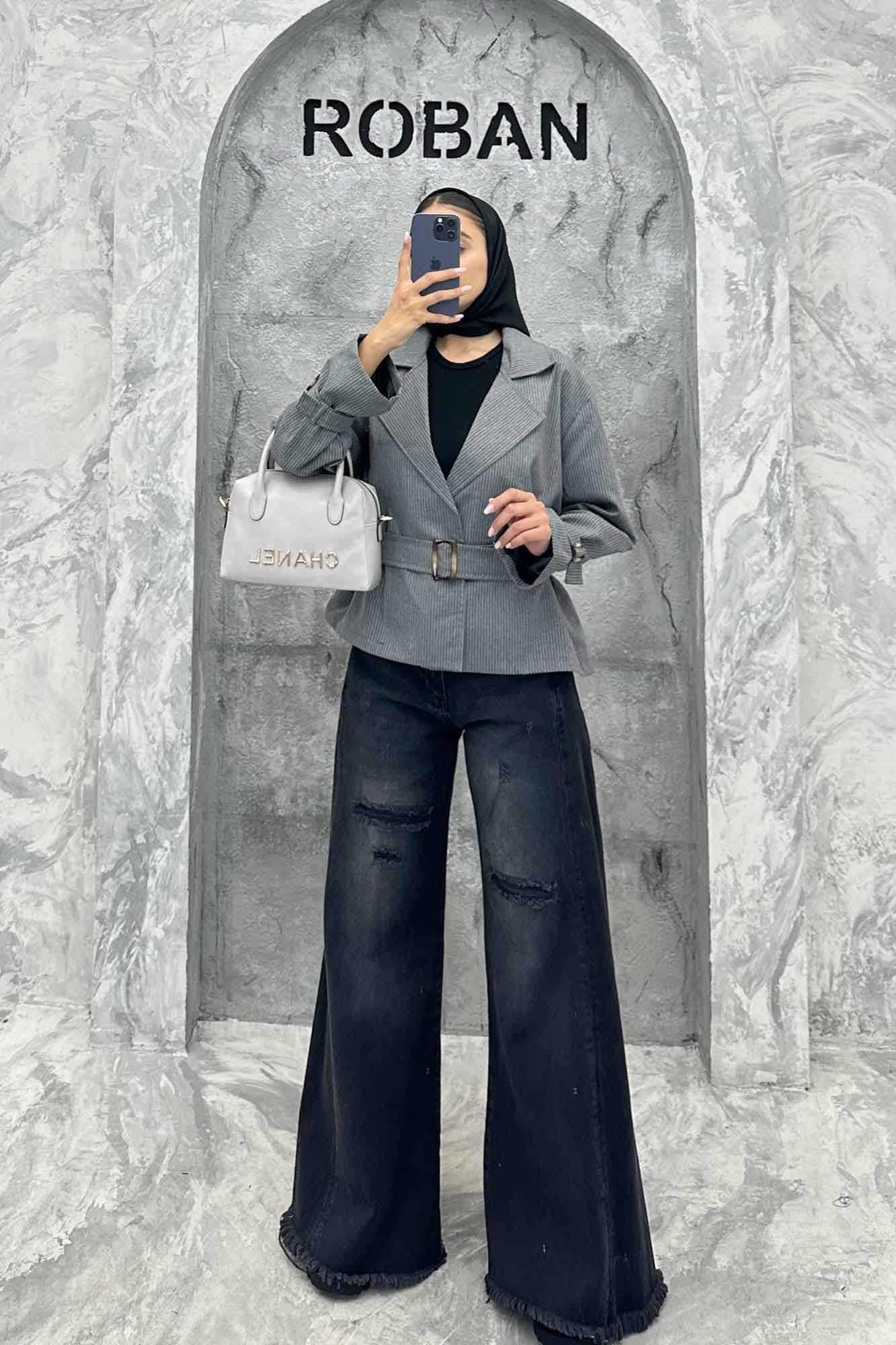 کت دیپلمات آستر دار کمربندی