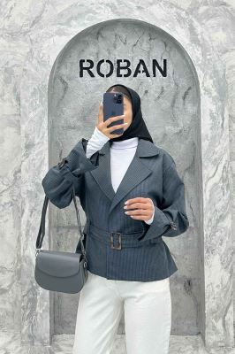 کت دیپلمات آستر دار کمربندی