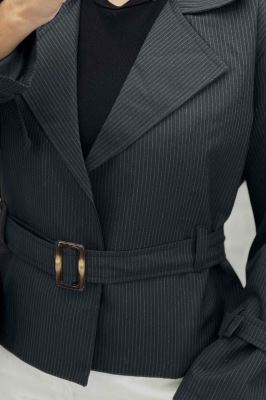 کت دیپلمات آستر دار کمربندی