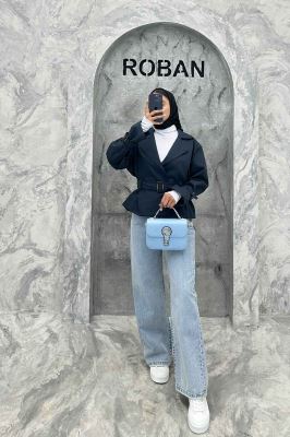 کت دیپلمات آستر دار کمربندی