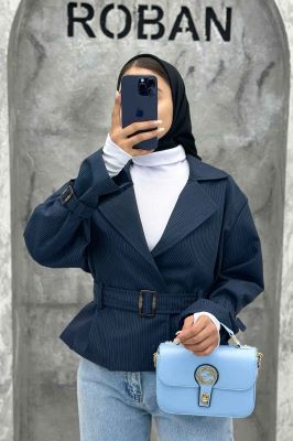 کت دیپلمات آستر دار کمربندی