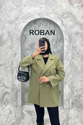 ترنچ کت کمرگت دار کتان زارا