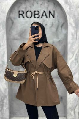 ترنچ کت آستین کش کتان زارا