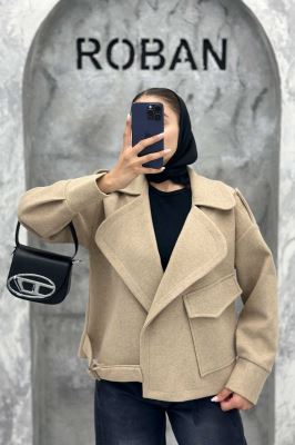 کت یقه ب ب فوتر تک جیب پاکتی