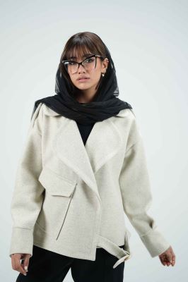 کت یقه ب ب فوتر تک جیب پاکتی