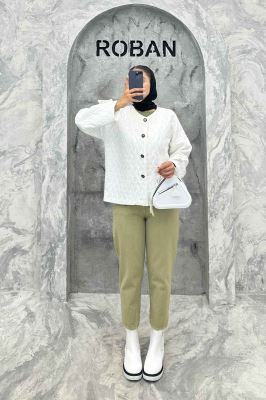 کت فریال برگی یقه گرد