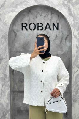 کت فریال برگی یقه گرد