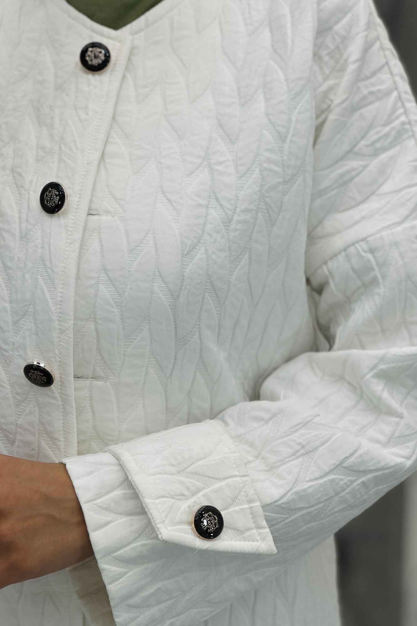 کت فریال برگی یقه گرد