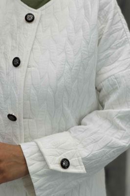 کت فریال برگی یقه گرد