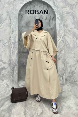 ست مانتو و دامن خفاشی کتان زارا پانیا