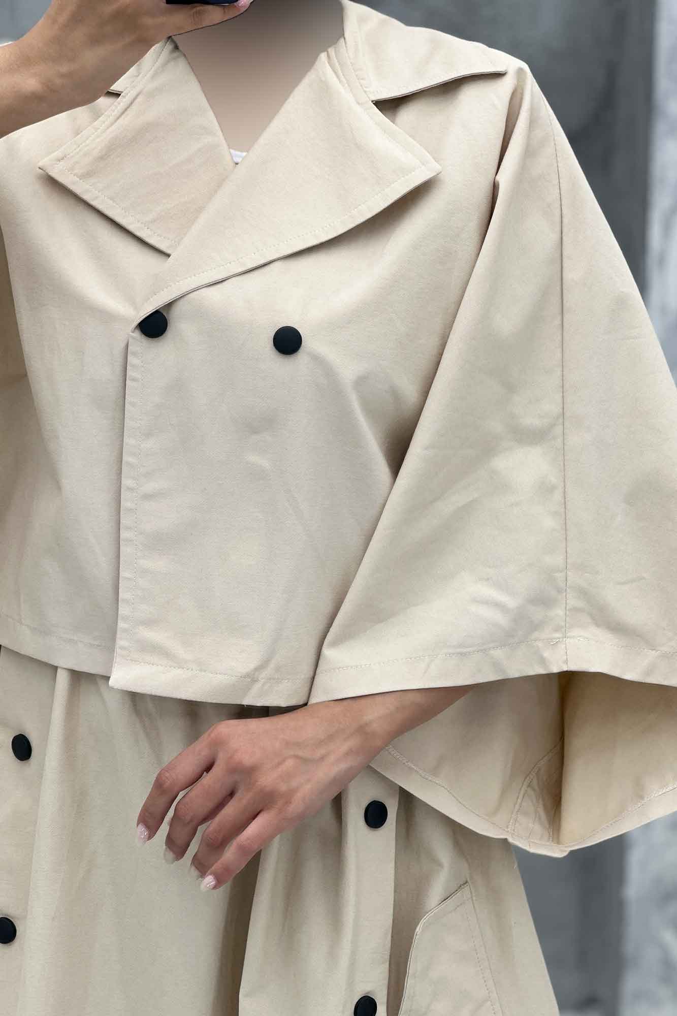 ست مانتو و دامن خفاشی کتان زارا پانیا