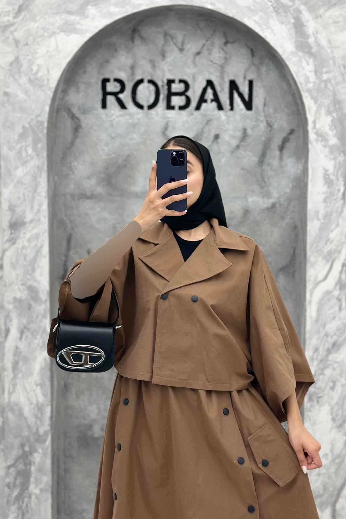 ست مانتو و دامن خفاشی کتان زارا پانیا