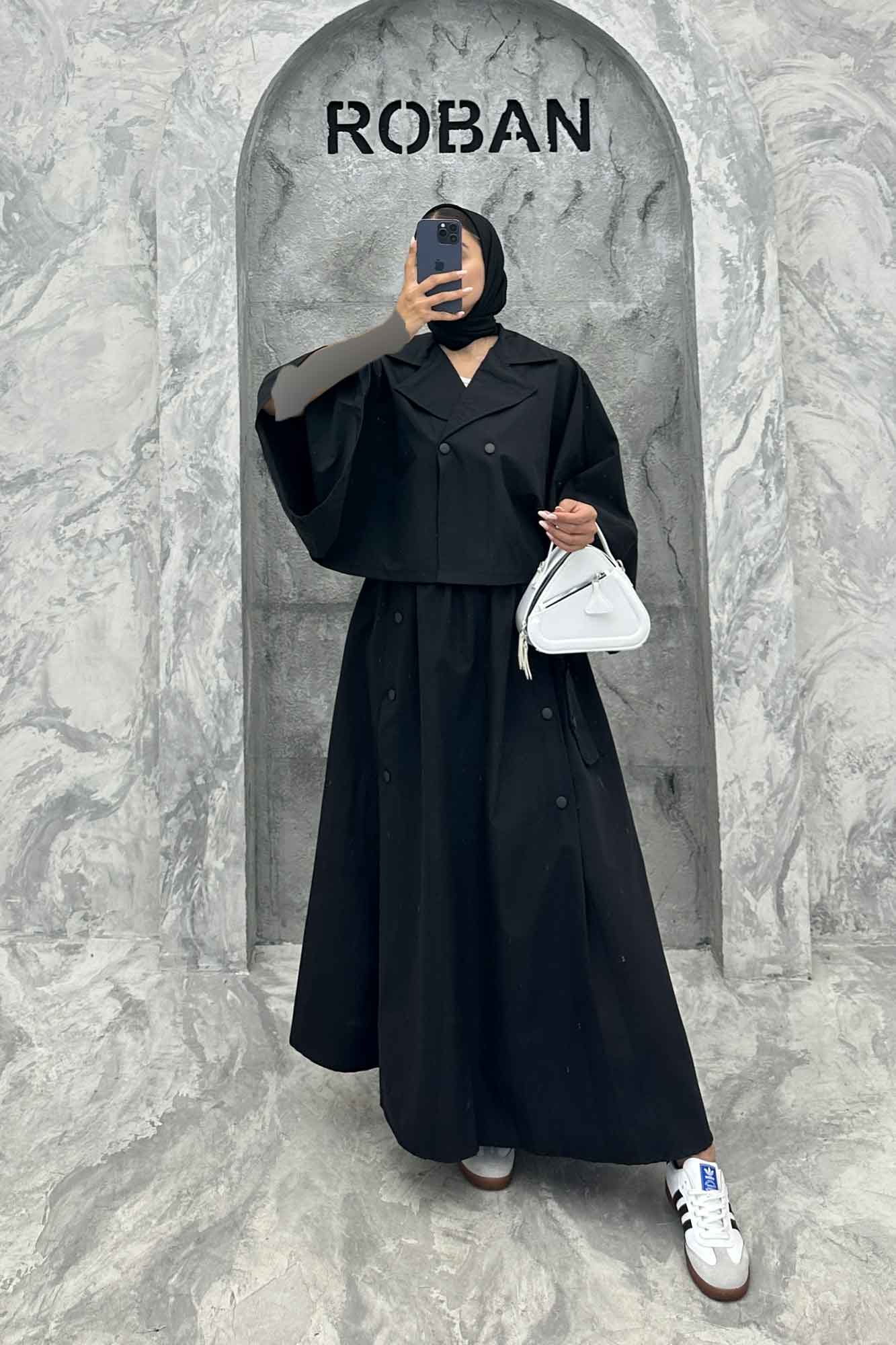 ست مانتو و دامن خفاشی کتان زارا پانیا