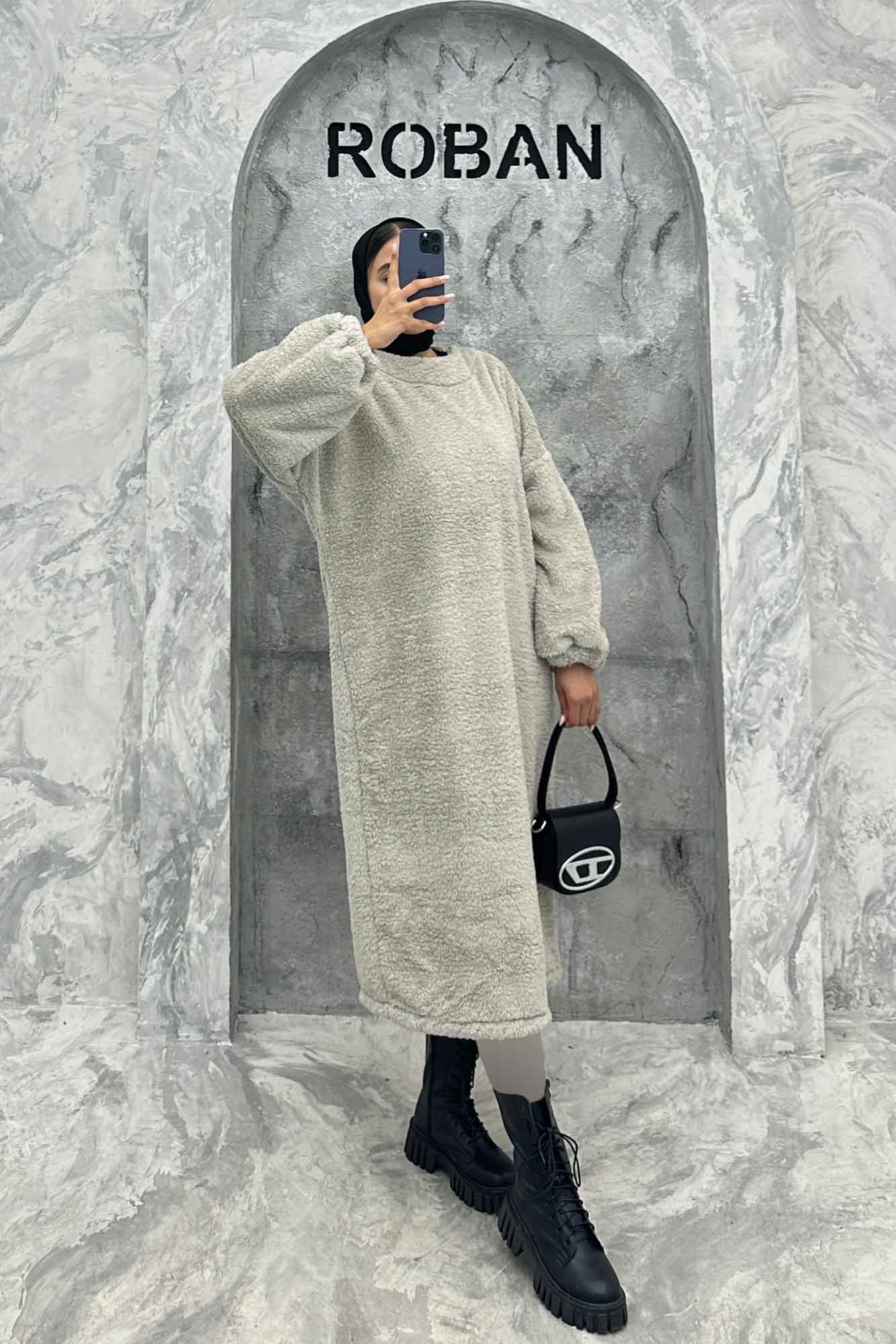 مانتو بلند تدی