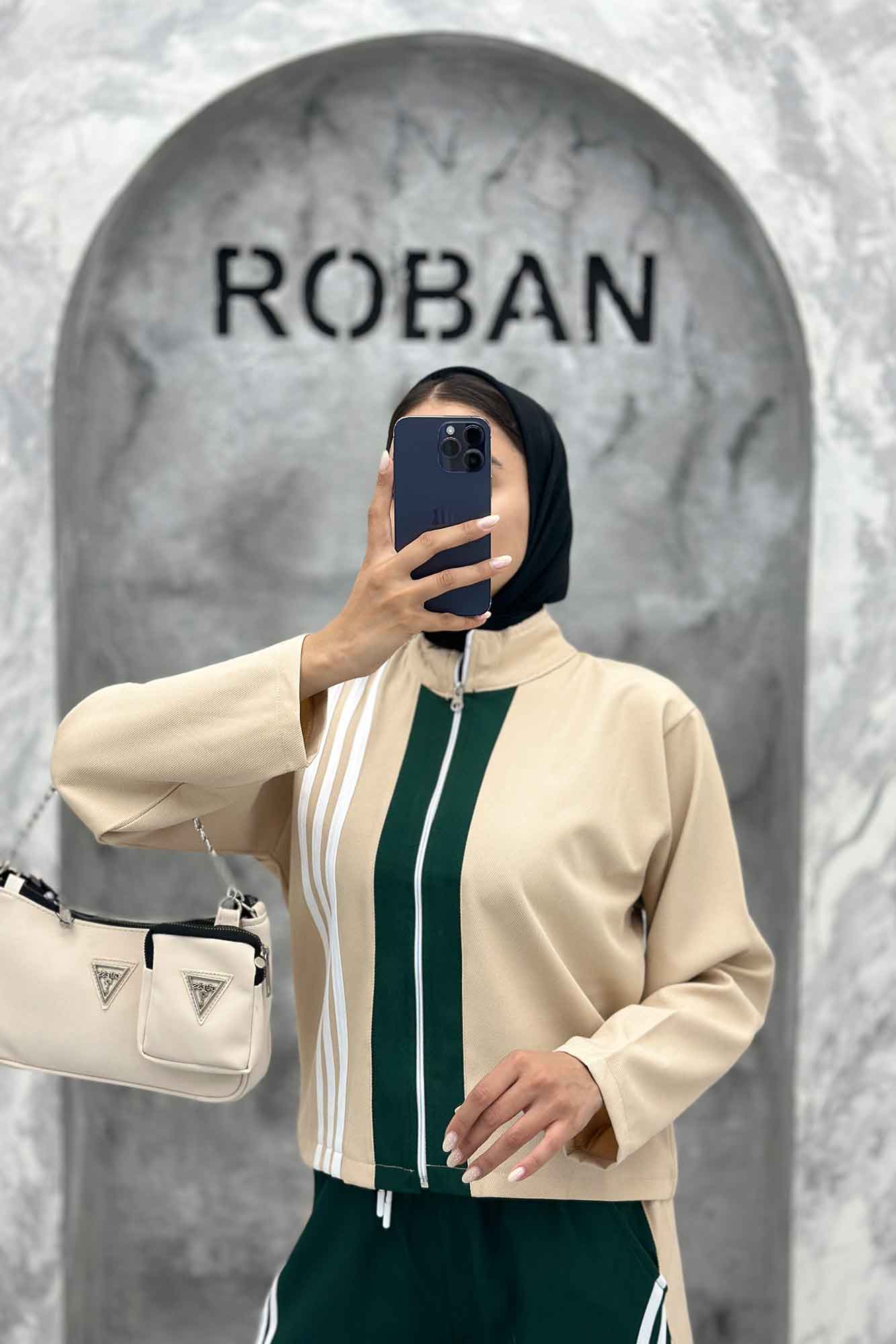 ست مازراتی کجراه سه خط یقه ایستاده 4670