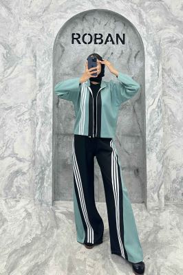 ست مازراتی کجراه سه خط یقه ایستاده 4670