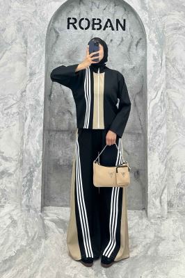 ست مازراتی کجراه سه خط یقه ایستاده 4670