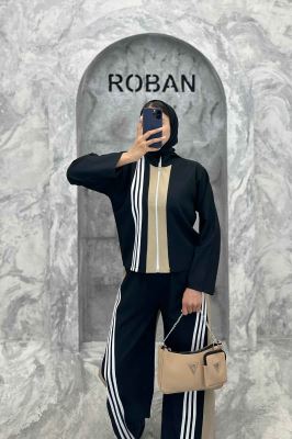 ست مازراتی کجراه سه خط یقه ایستاده 4670