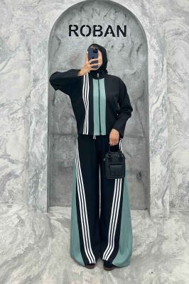 ست مازراتی کجراه سه خط یقه ایستاده 4670