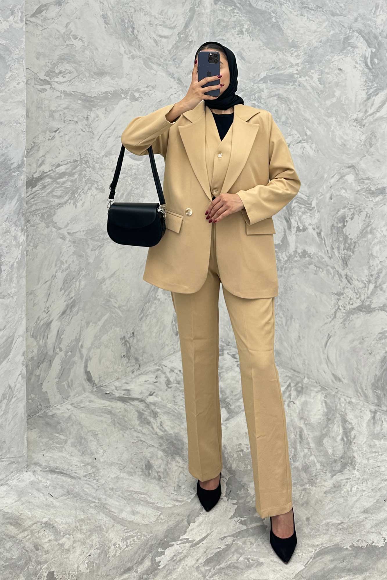 ست کت شلوار جلیقه دار مازراتیR