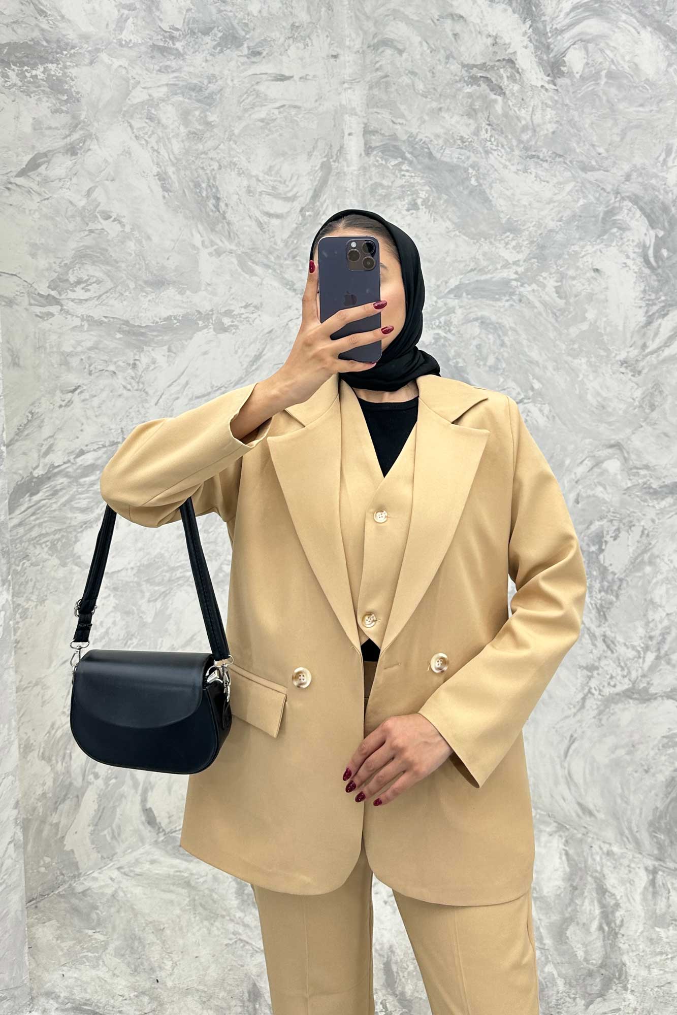 ست کت شلوار جلیقه دار مازراتیR