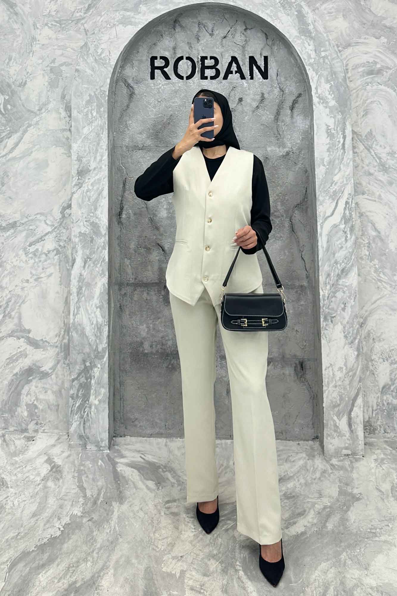 ژیله هشتی مازراتی و شلوار بگ R