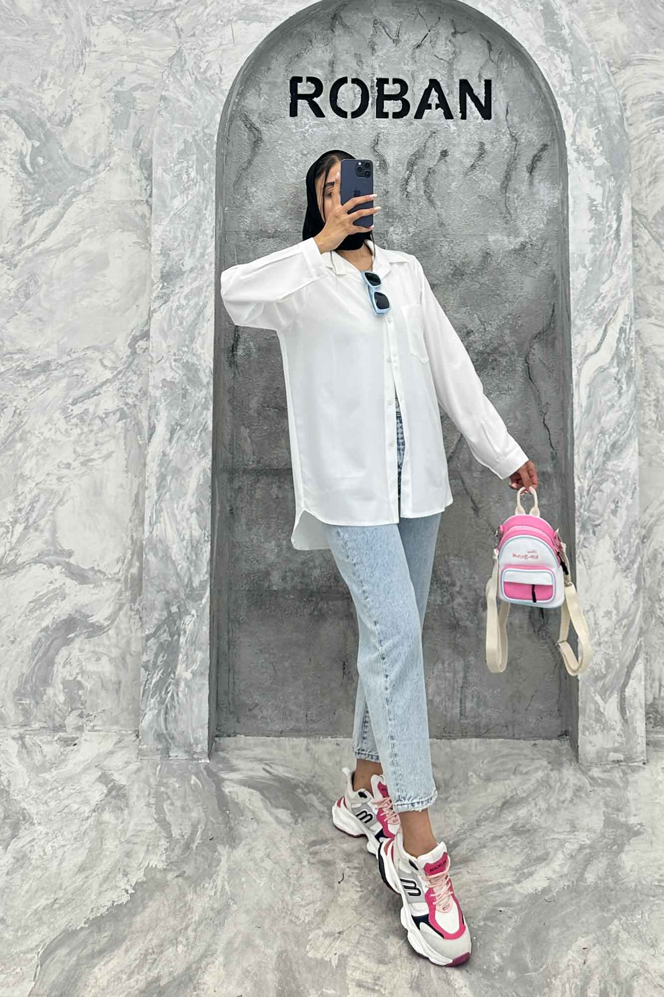 شومیز کرپ حریر تک جیب