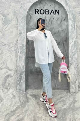 شومیز کرپ حریر تک جیب